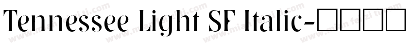 Tennessee Light SF Italic字体转换